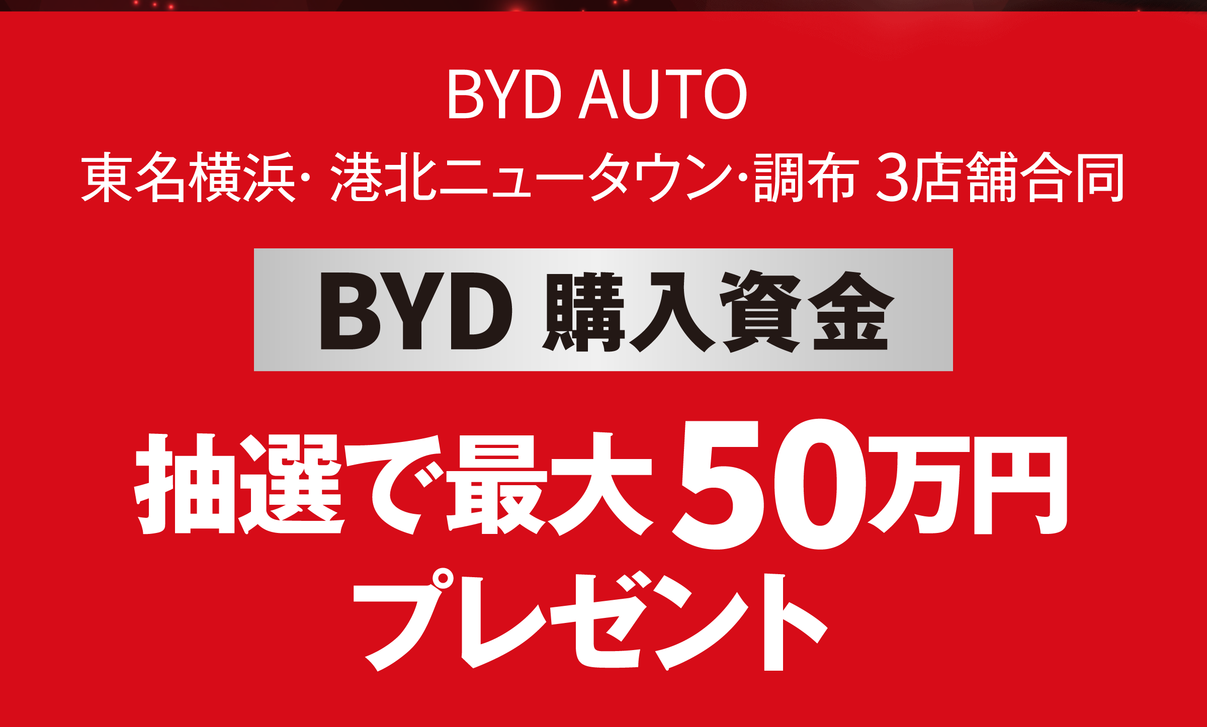 BYD AUTO  東名港北ニュータウン 3店舗合同