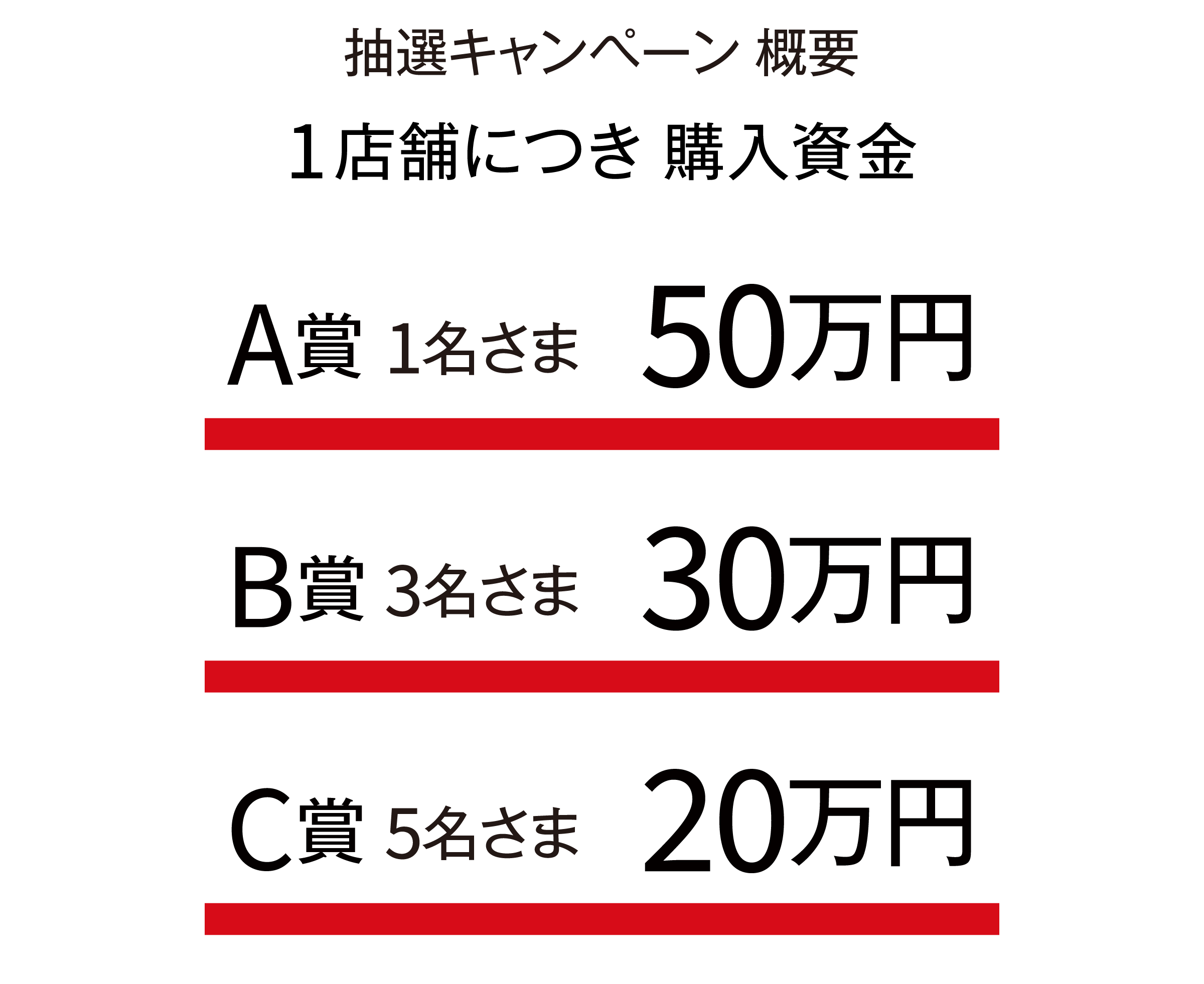 抽選キャンペーン 概要