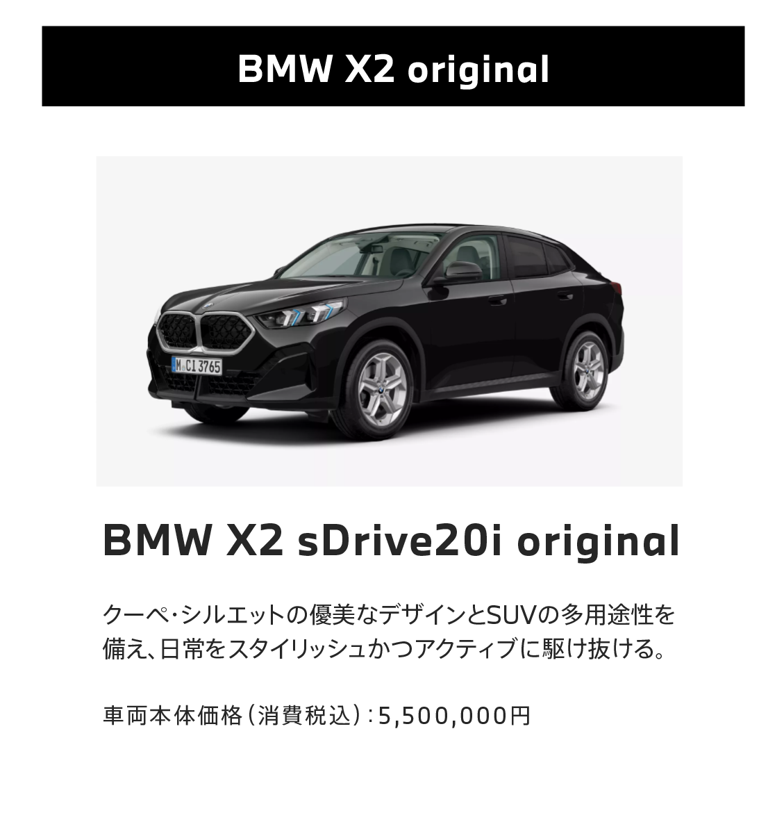 BMW X2 original