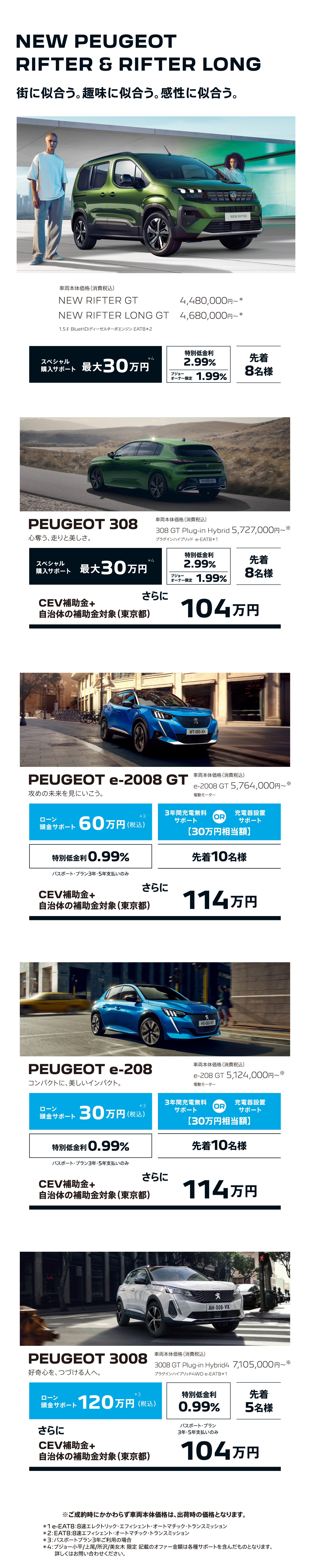 NEW PEUGEOT RIFTER & RIFTER LONG