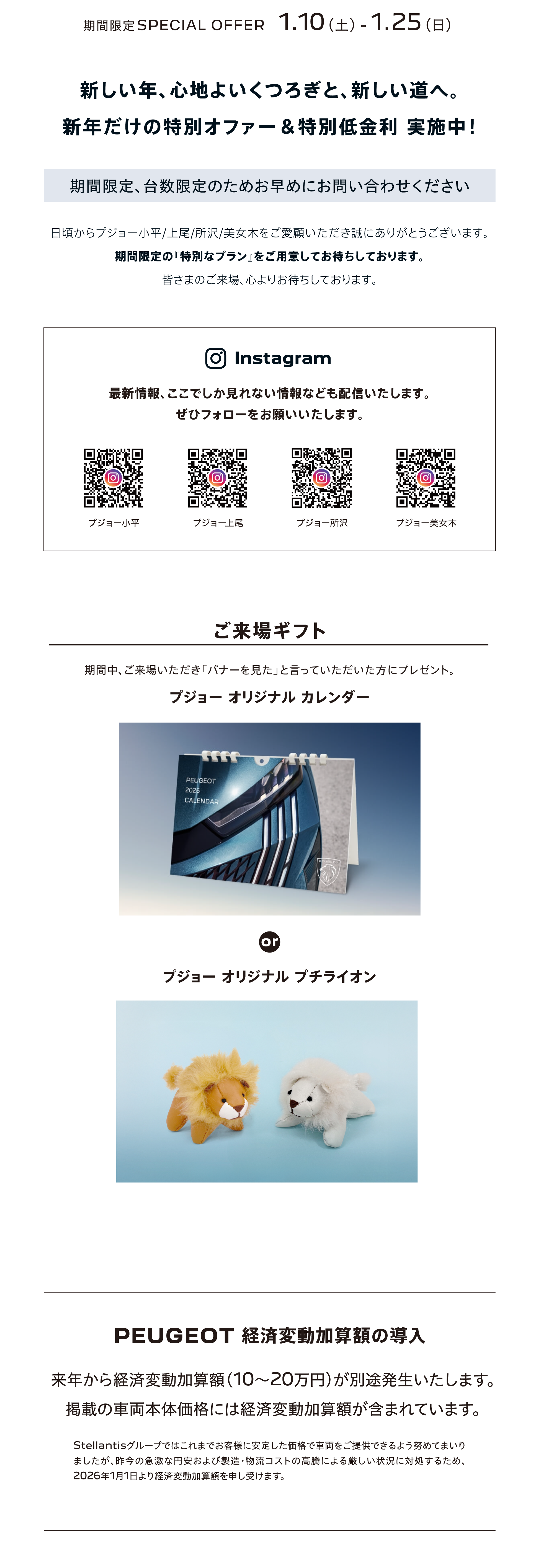 期間限定SPECIAL OFFER