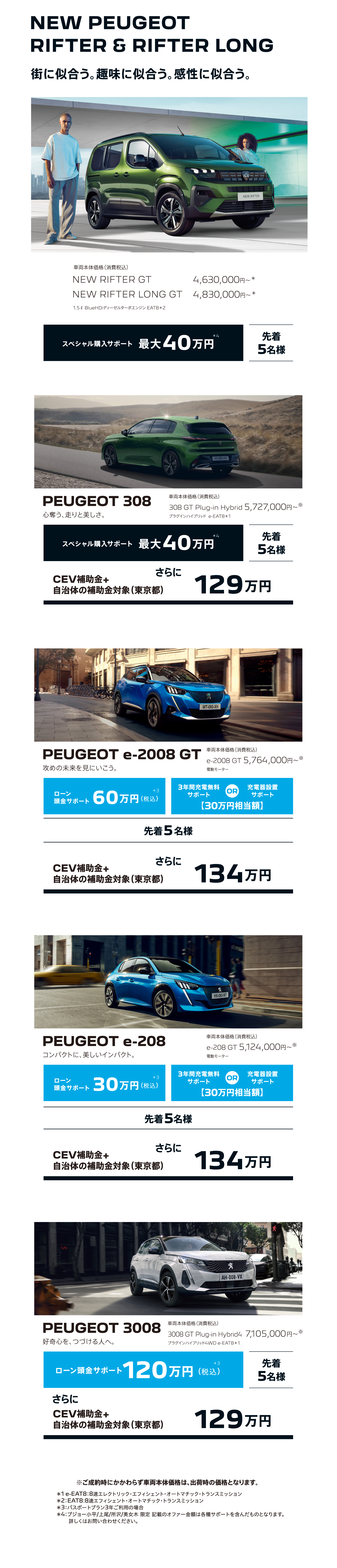 NEW PEUGEOT RIFTER & RIFTER LONG